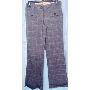 Vintage Copper Key Gray Low Rise Pocket Stretch Trousers Dress Pants Size Jr 7